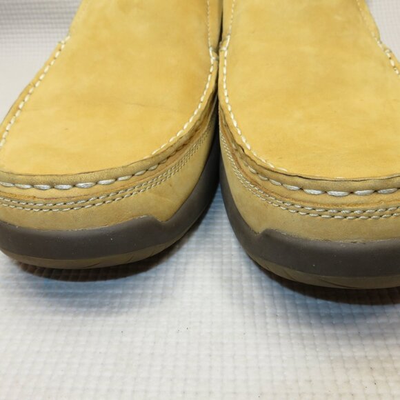 Jackie Chan Boat Loafers Soft Leather Tan Mens Size 9.5 FE4A83001045 READ - Picture 4 of 15